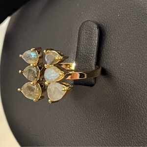 Labradorite Gold Ring